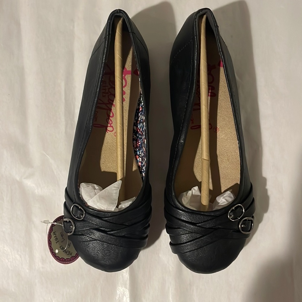 Jellypop Girls, Evelyn Smooth Black - Girls Sz 3.5M
